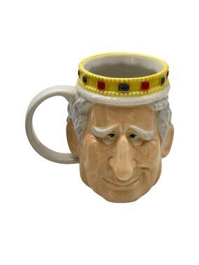 Abbott King Charles Shaped Mug 4.5" 16 oz Ceramic New